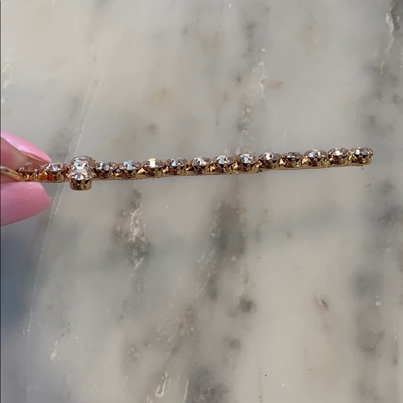 🎀Cross Rhinestone Faux Gold Drop Earrings - Picture 6 of 7